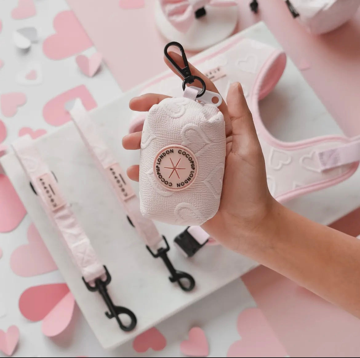 Porte Sacs à crottes Pink Heart