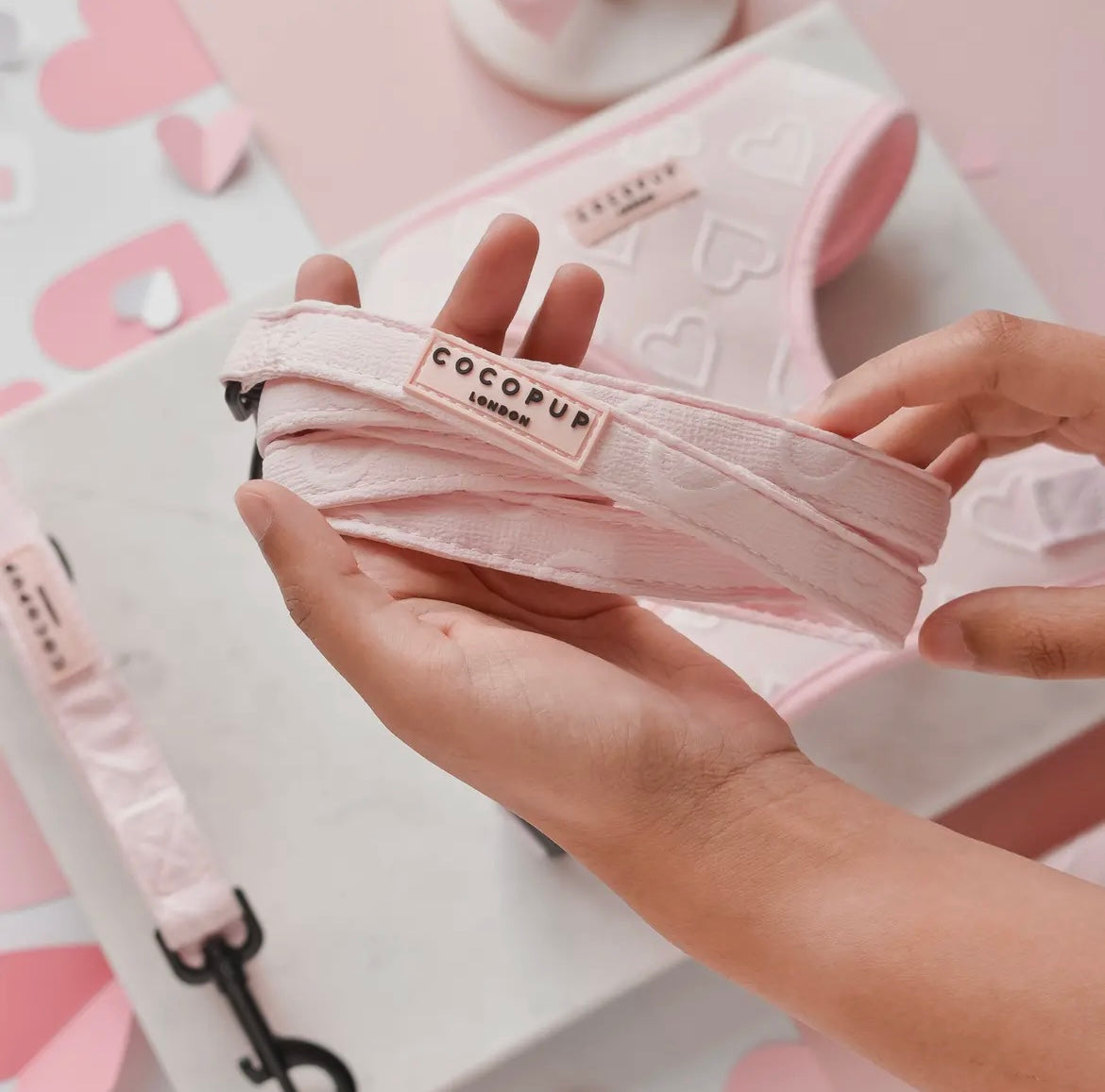 Laisse Pink Heart